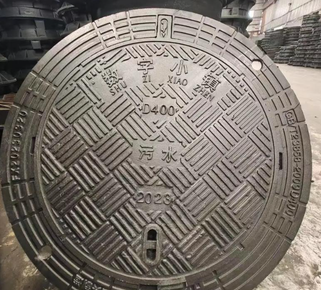 济水街道球墨铸铁防沉降井盖展示